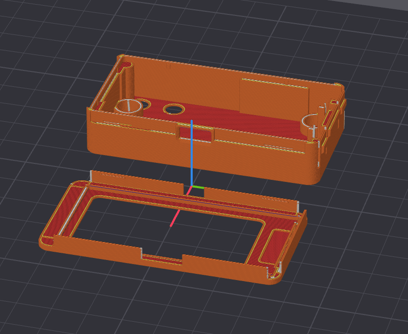 render of the case base floating above the snap-on bezel